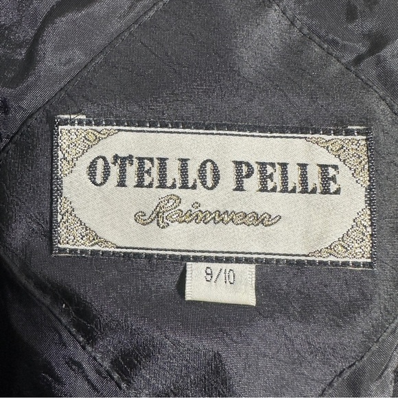 Otello Pelle Rainwear trench coat, size 9/10, black, button close, spring - Picture 6 of 16